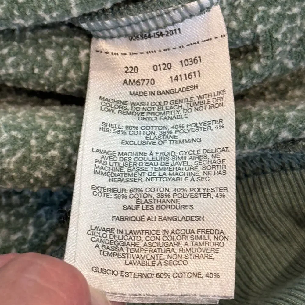 Columbia Hoodie Mens Medium Green Pullover Two Tone Kangaroo‎ Pocket Sweatshirt - Picture 4 of 11
